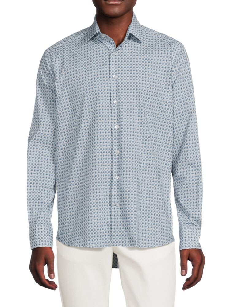 

Рубашка с геометрическим принтом Etro, цвет Light Blue