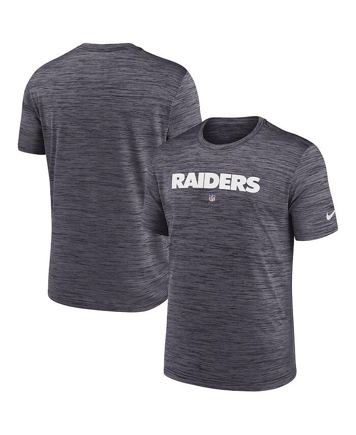 

Мужская черная футболка Las Vegas Raiders Velocity Performance Nike, черный