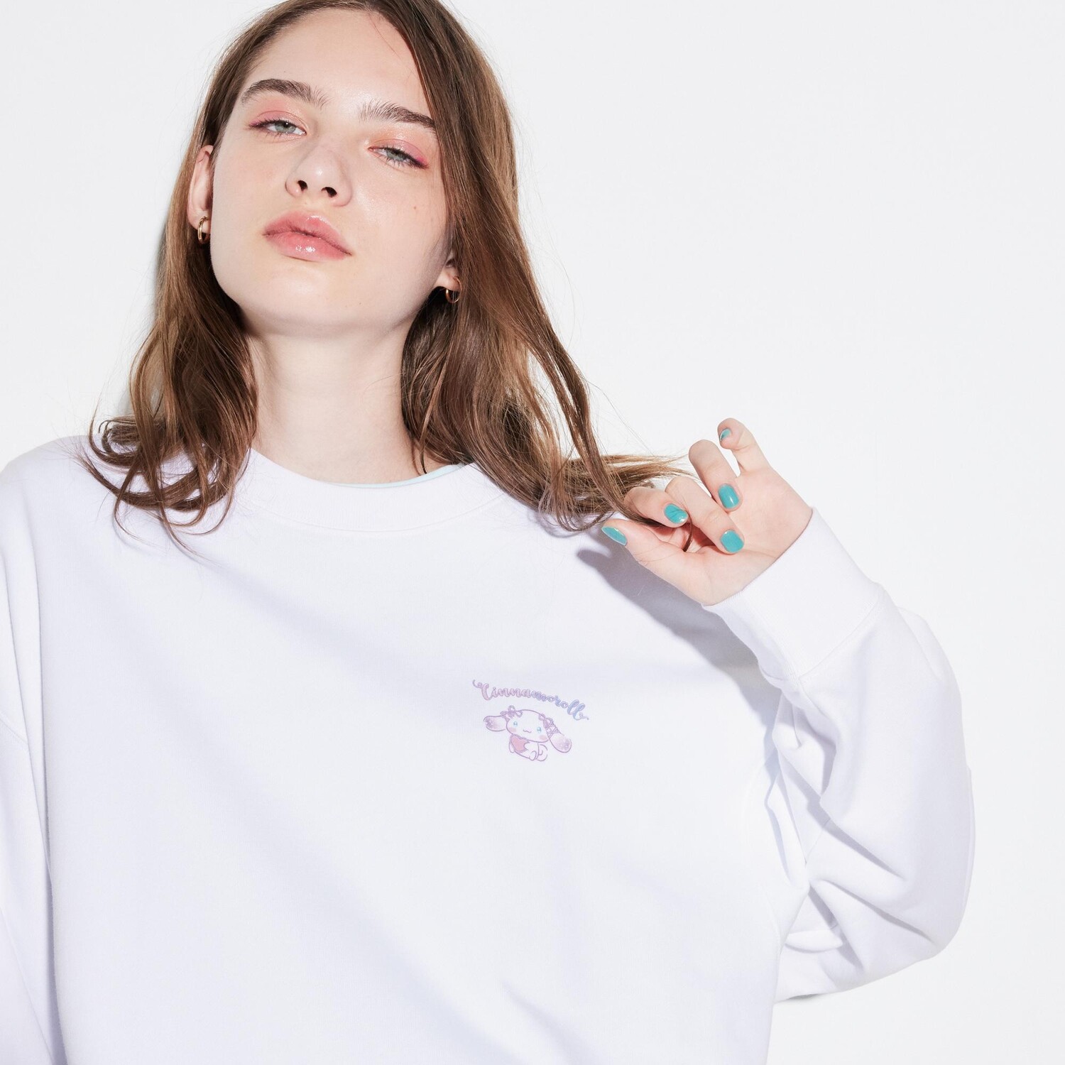 

Толстовка Uniqlo Sanrio с длинным рукавом, белый