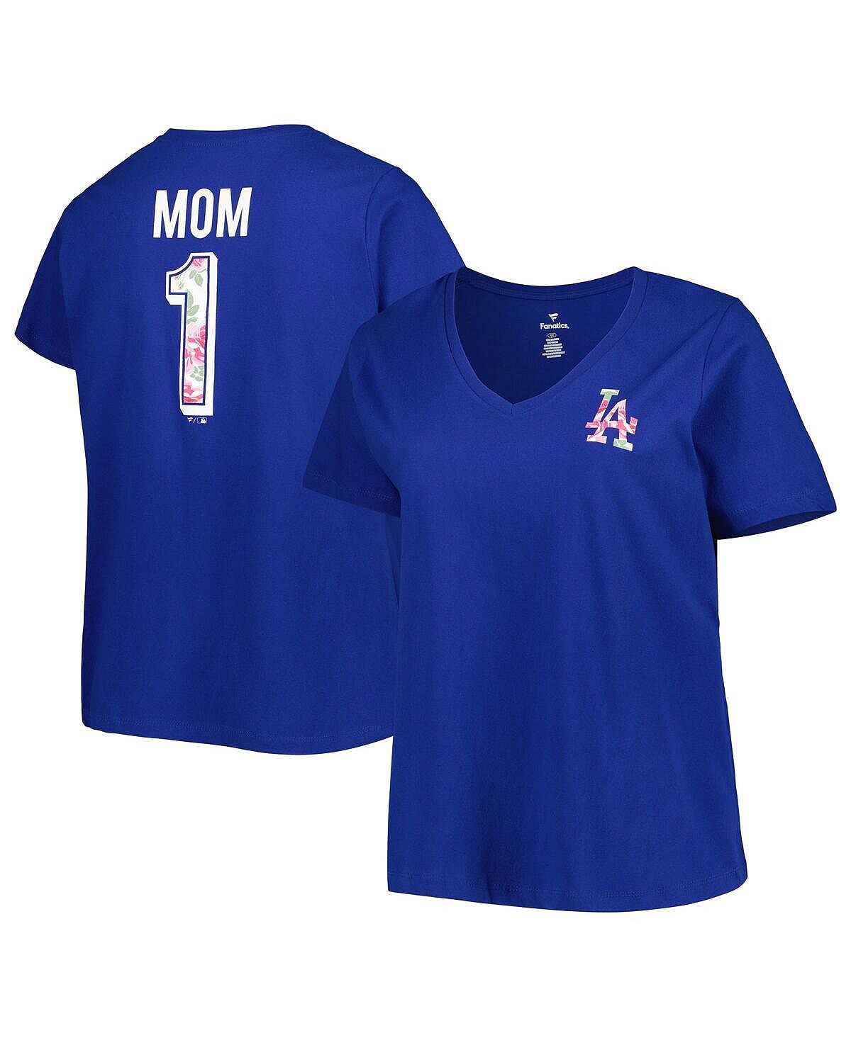

Женская футболка размера плюс с v-образным вырезом Royal Los Angeles Dodgers Best Mom Ever Profile