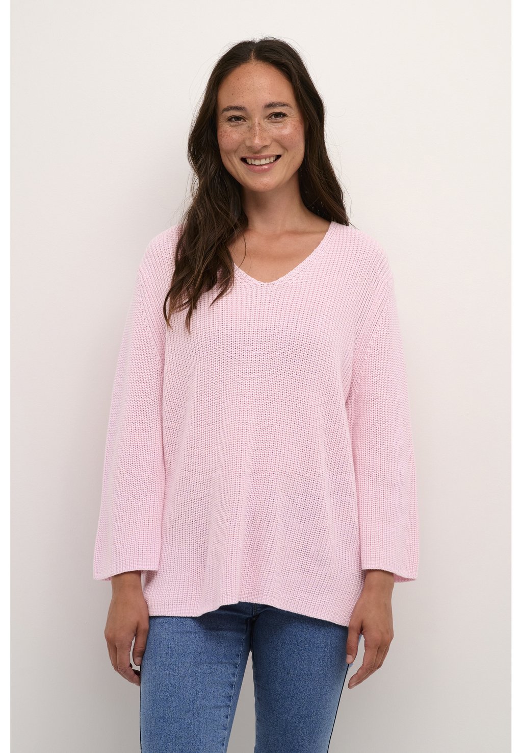 Вязаный свитер Kaffe, цвет pink mist
