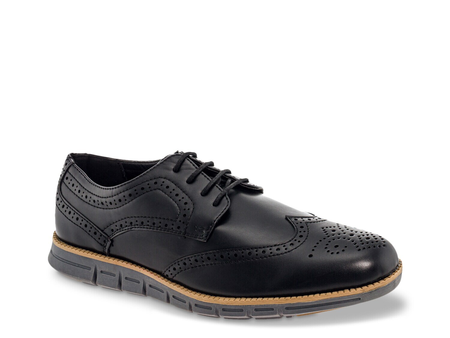 

Оксфорды Adolfo Wingtip, черный