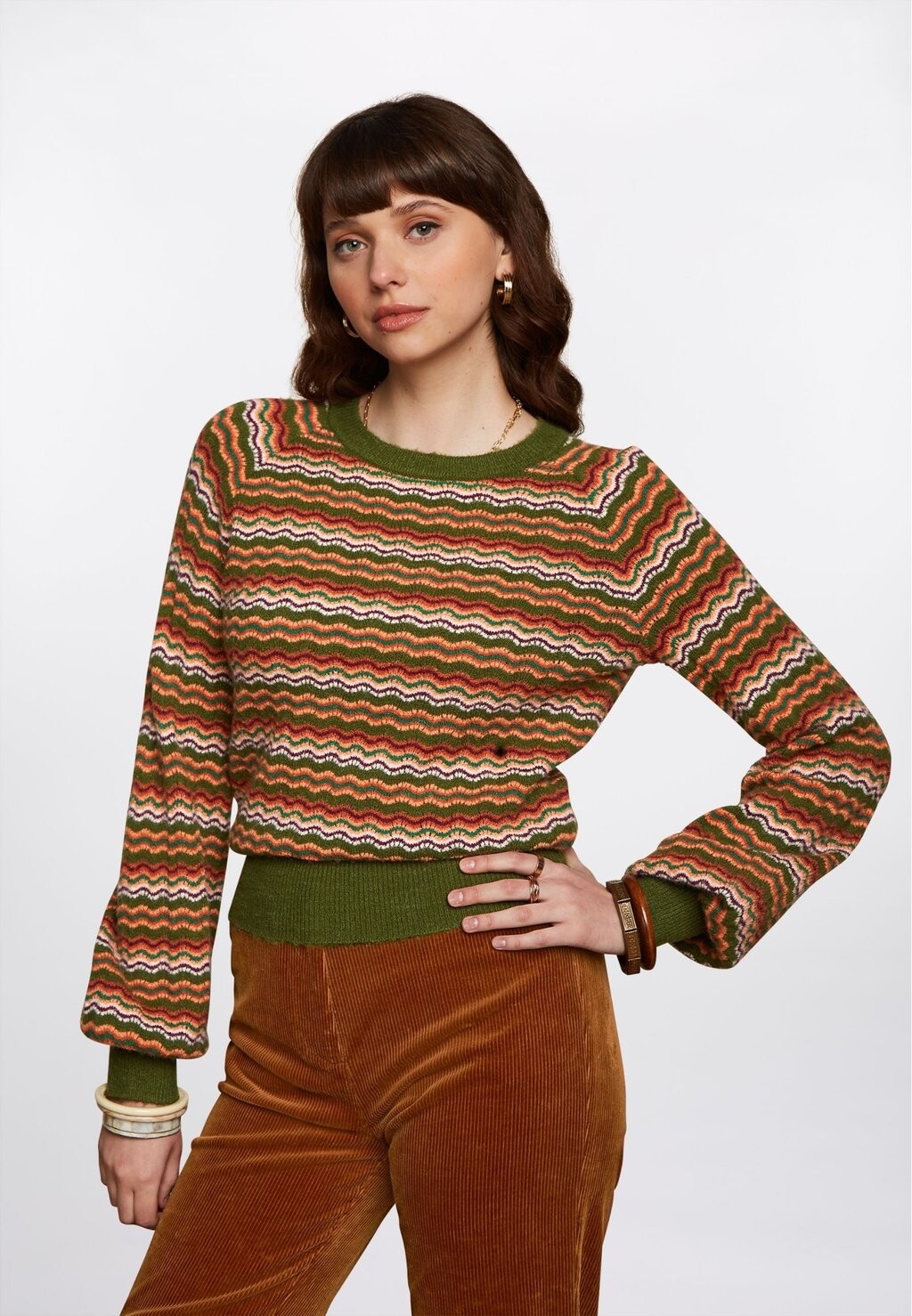 

Вязаный свитер RAGLAN TWITTY King Louie, цвет olive green