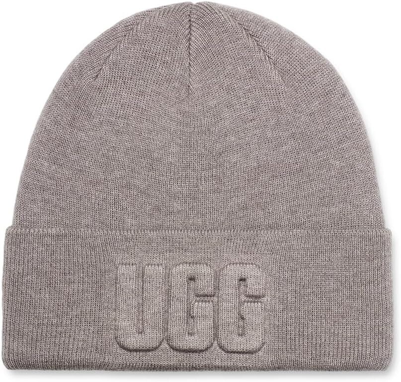

Шапка с объемным логотипом UGG, светло-серый