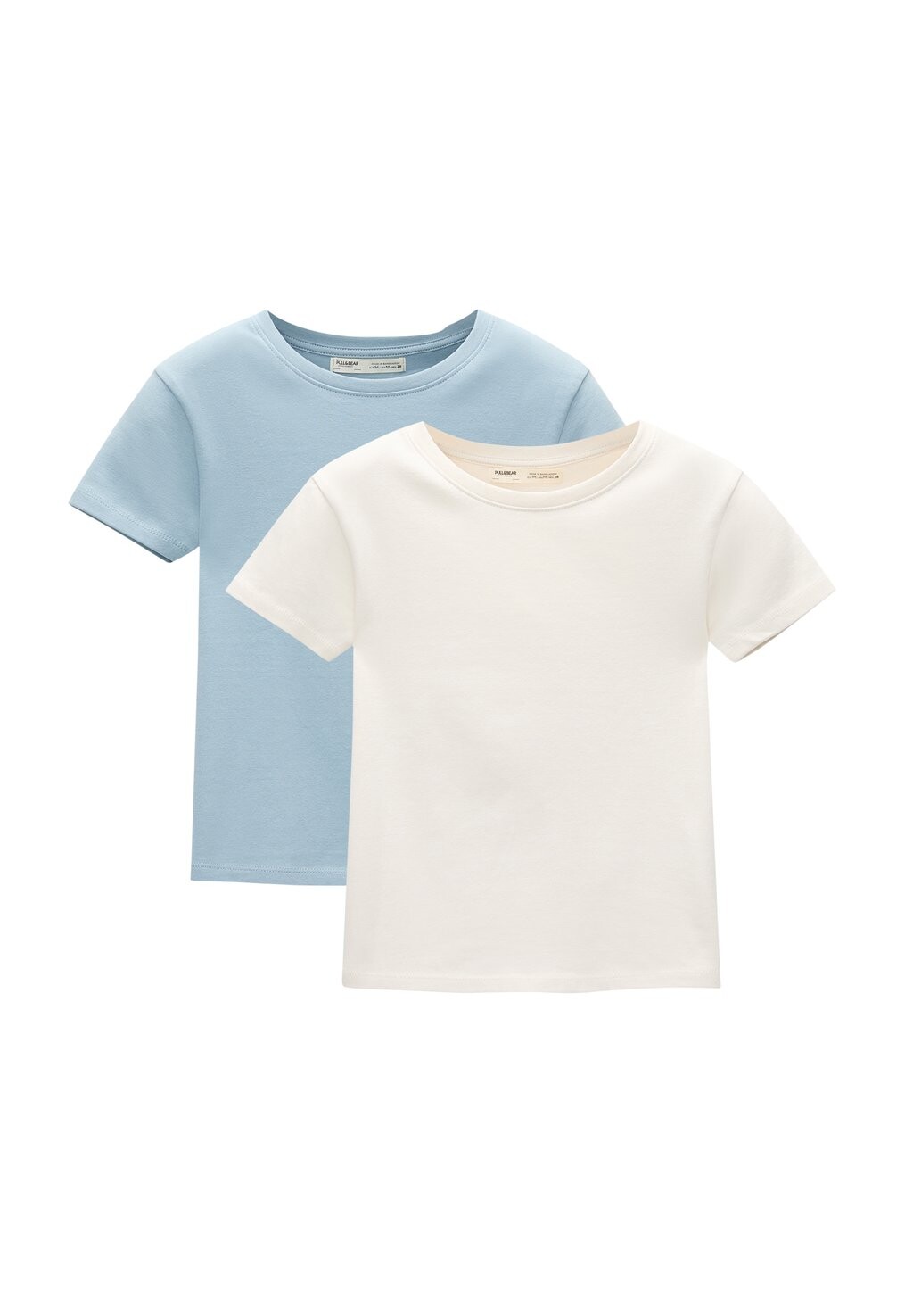 

Базовая футболка PACK OF 2 PULL&BEAR, светло-голубой