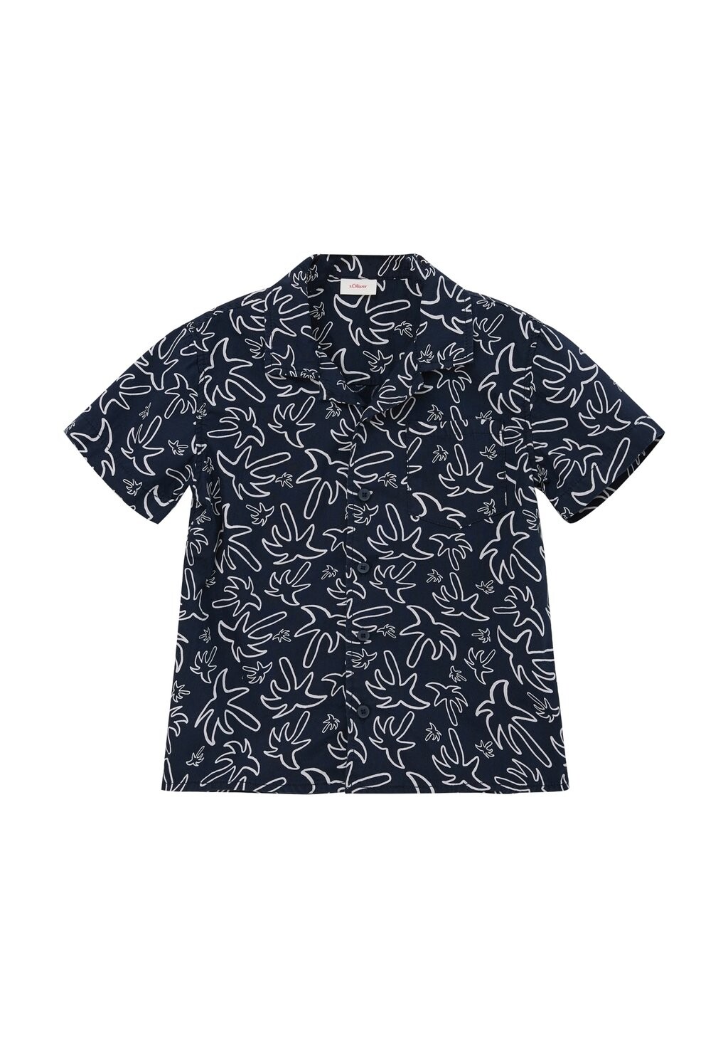 

Рубашка MIT ALLOVER-PRINT s.Oliver, цвет navy