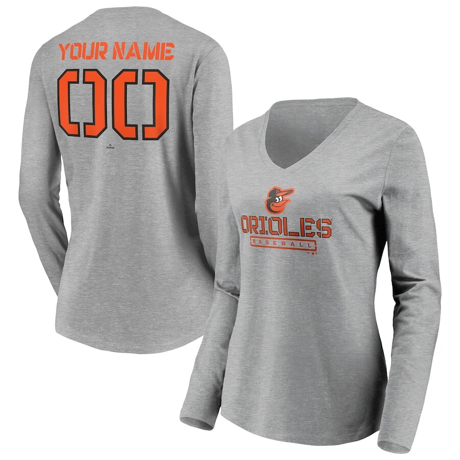 

Футболка с длинным рукавом Fanatics Branded Baltimore Orioles, серый