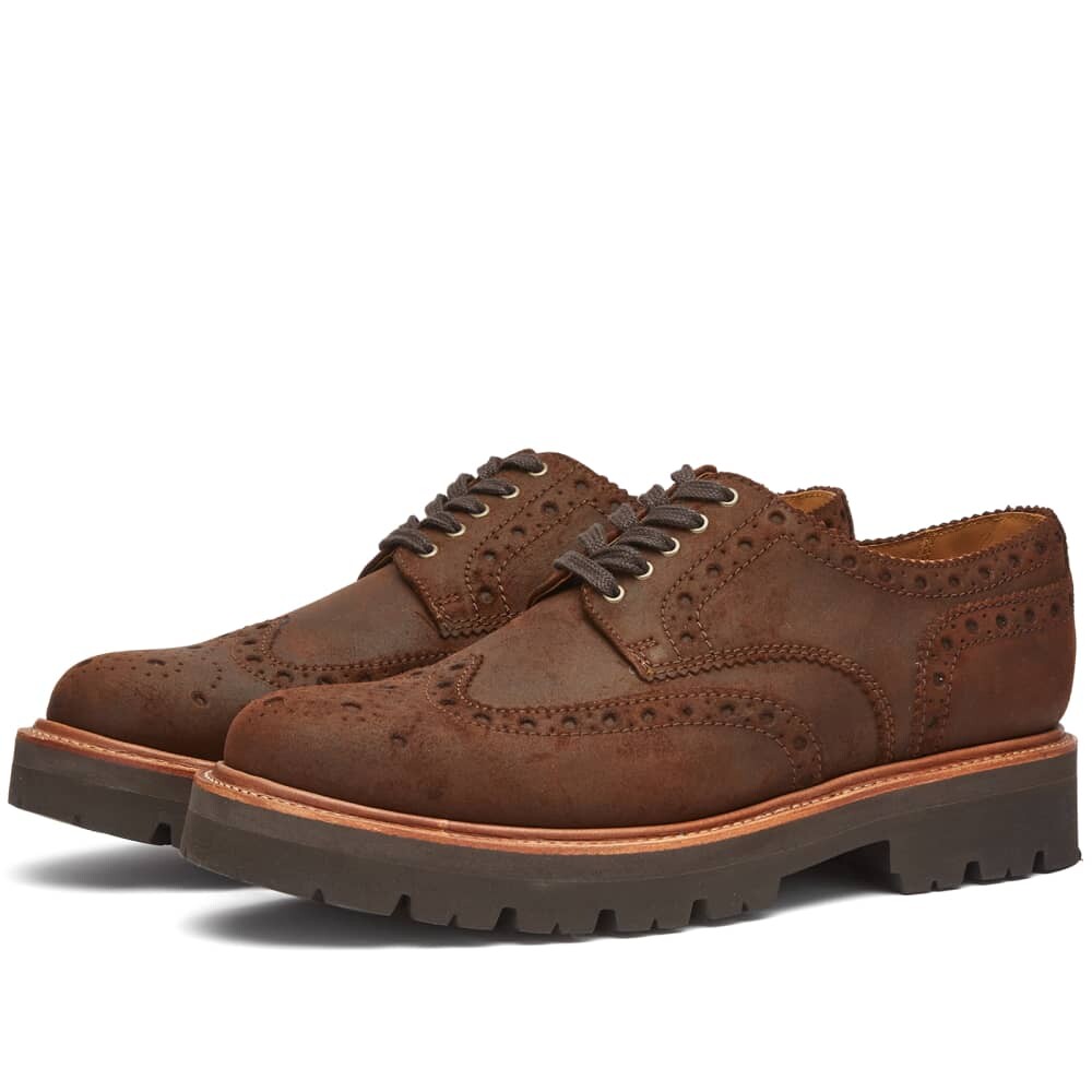 

Броги на подошве Grenson Archie Lug, коричневый
