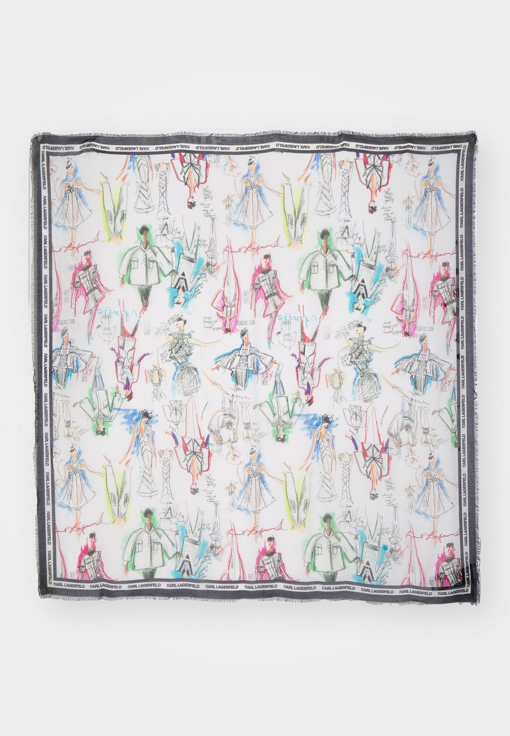 

Шелковый шарф Series Scarf KARL LAGERFELD, мультиколор