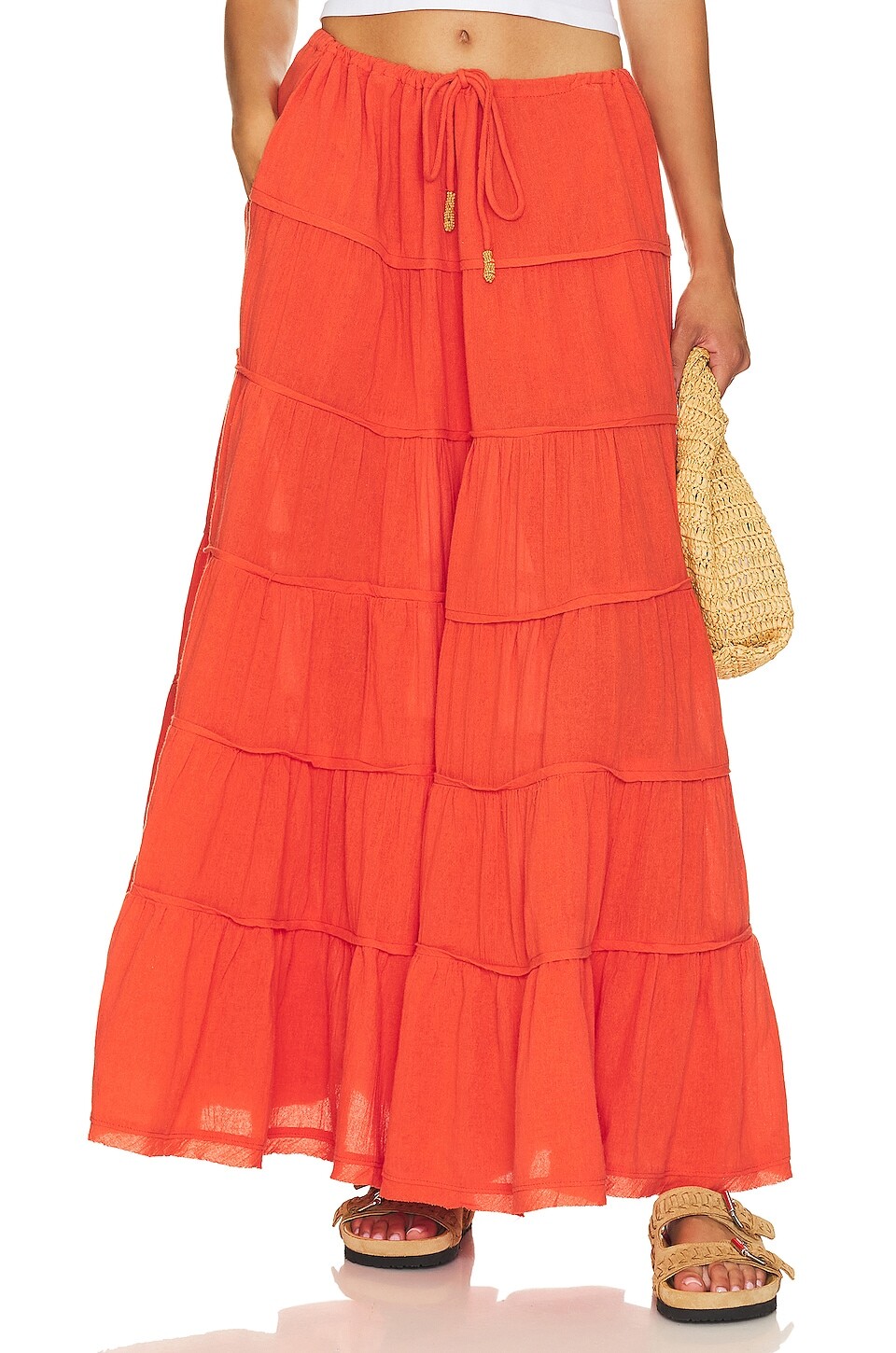 

Юбка макси Free People Simply Smitten, цвет Zesty