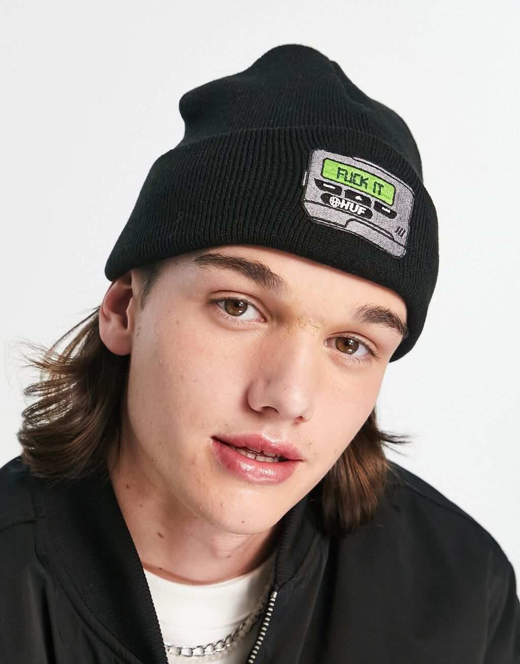 

Черная шапка HUF huforola