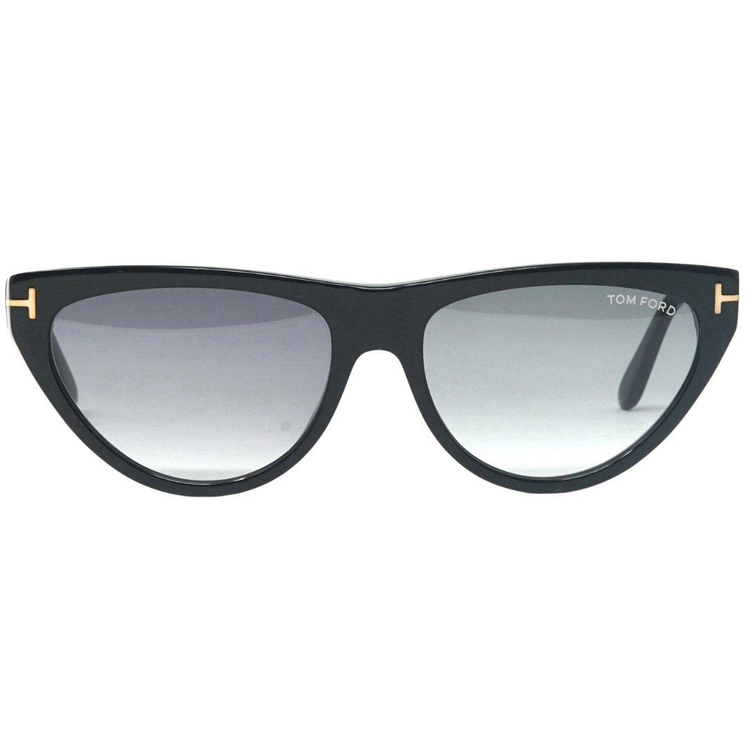 FT0990 01B Янтарь-02 Черные солнцезащитные очки Tom Ford, черный цена и фото