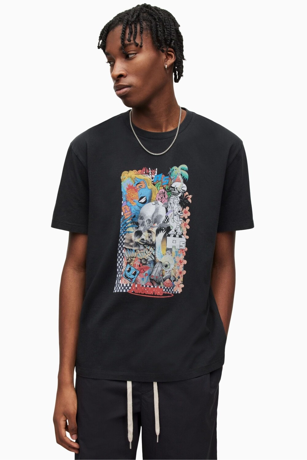

Черная футболка AllSaints Wilderness с круглым вырезом All Saints, черный
