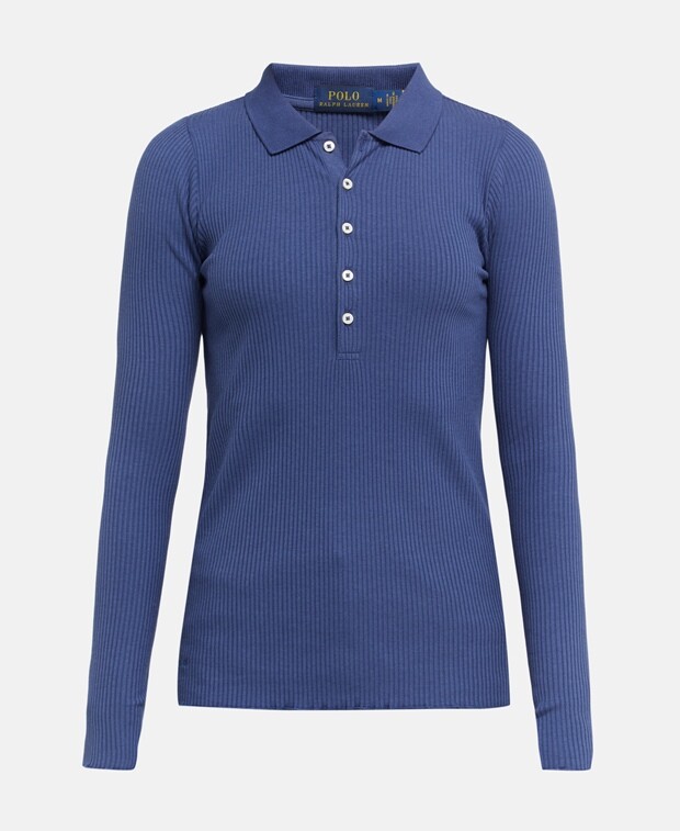 

Рубашка поло с длинными рукавами Polo Ralph Lauren, синий