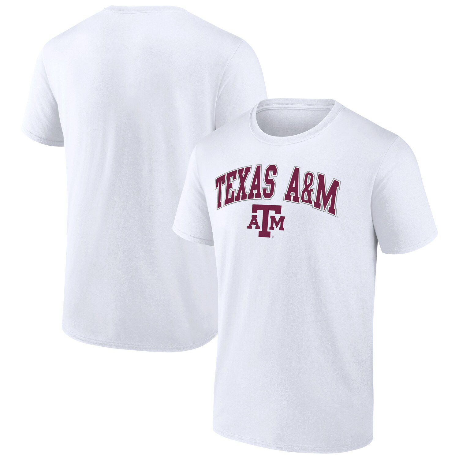 

Мужская белая футболка с логотипом Texas A&M Aggies Campus Fanatics, Белый