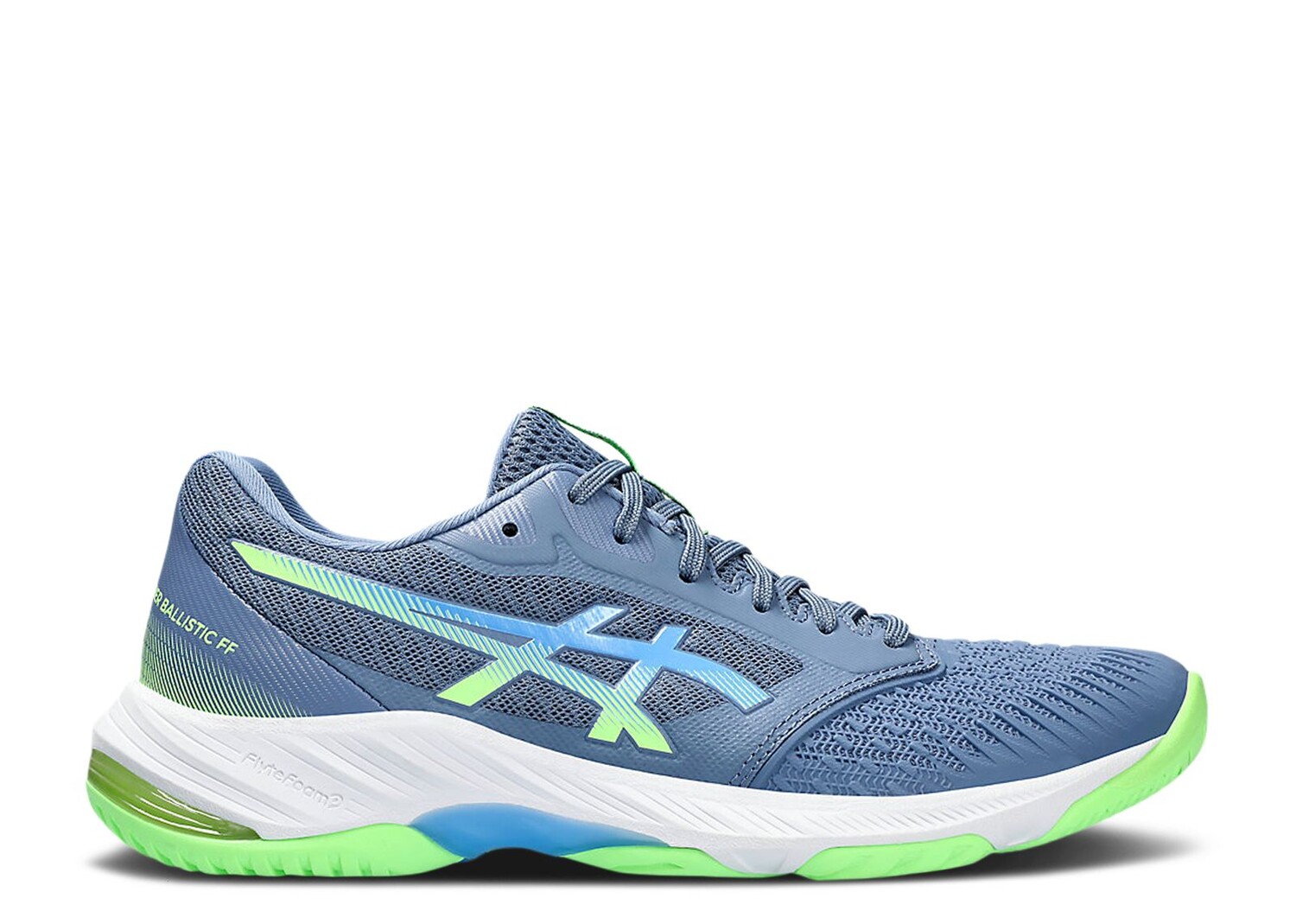 

Кроссовки ASICS Netburner Ballistic Ff 3 'Denim Blue Lime', синий, Синий;серый