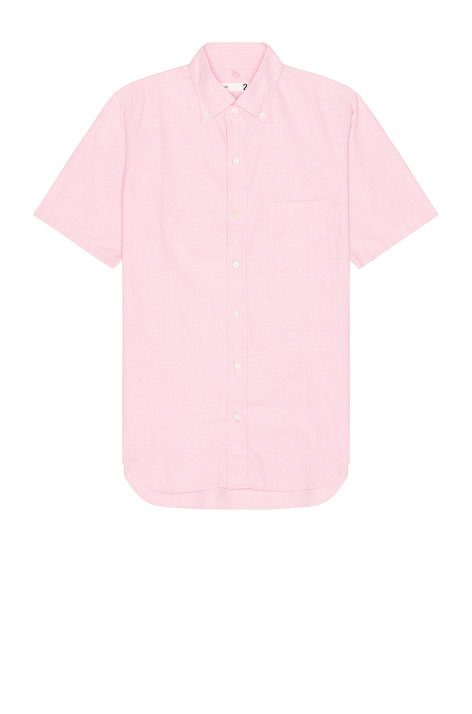 Рубашка Ts(S) Pastel Color Cotton Oxford Cloth B.D. Short Sleeve, розовый