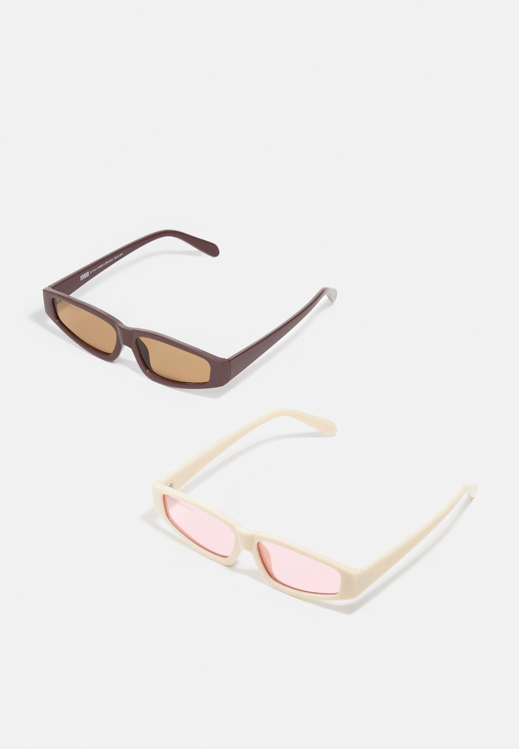 Солнцезащитные очки SUNGLASSES LEFKADA UNISEX 2 PACK Urban Classics, цвет brown/offwhite/pink кроссовки hub industry dark brown offwhite