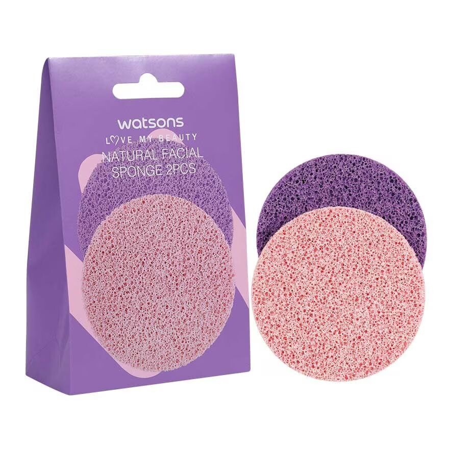 

Watsons Натуральная губка для лица 2s, Pink / Purple