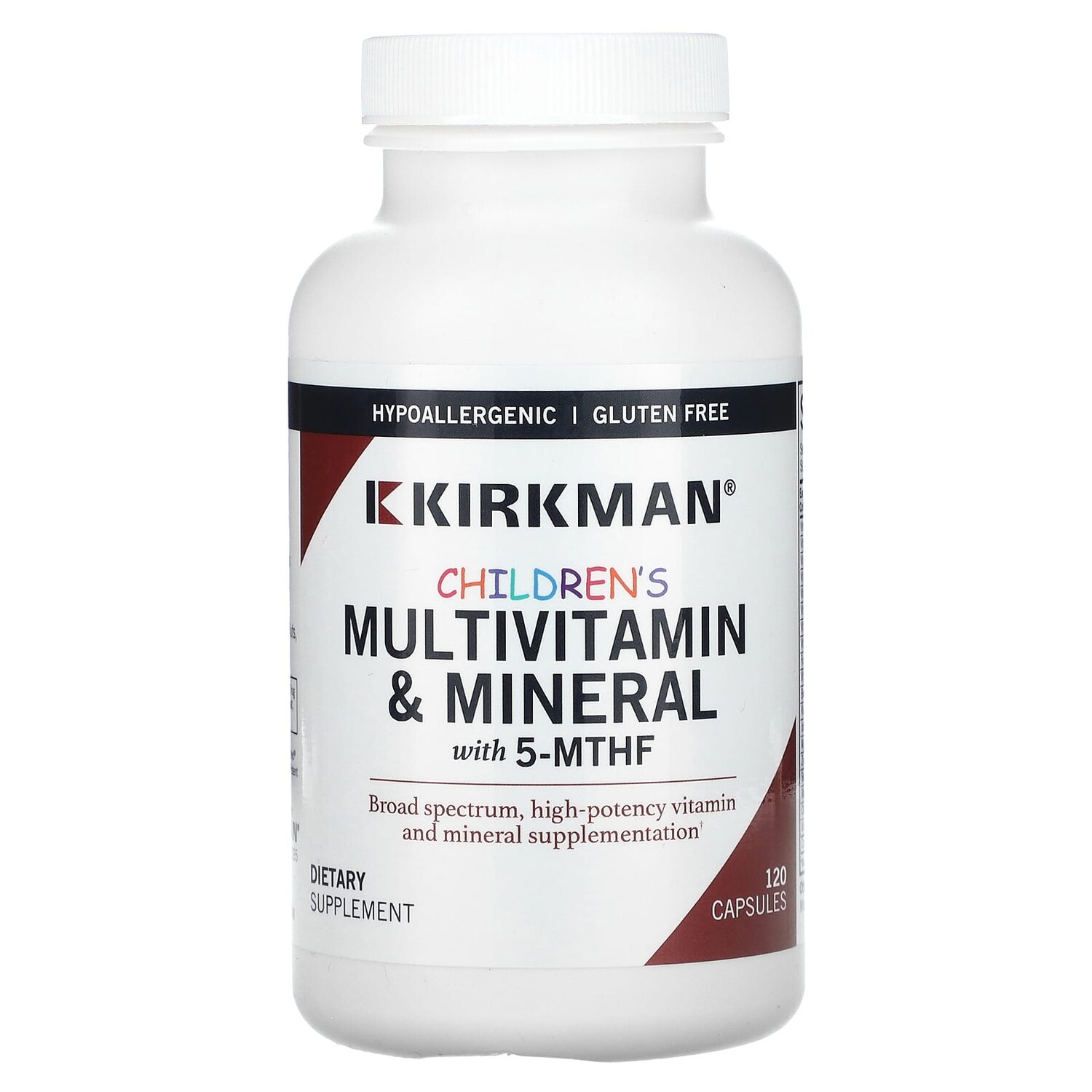 

Мультивитамины и минералы для детей с 5-МТГФ, 120 капсул, Kirkman Labs