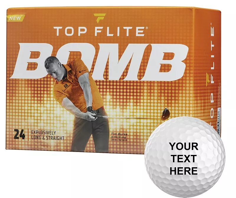 Персонализированные мячи для гольфа Top Flite 2022 BOMB Long Drive