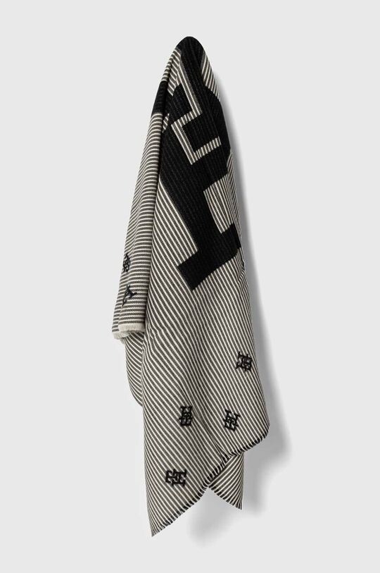 

Шарф из смесовой шерсти Tommy Hilfiger, черный