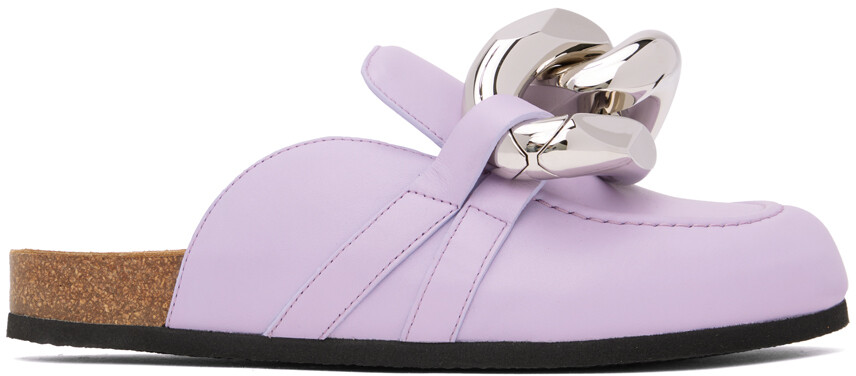 

Пурпурные лоферы с цепочкой JW Anderson, Фиолетовый