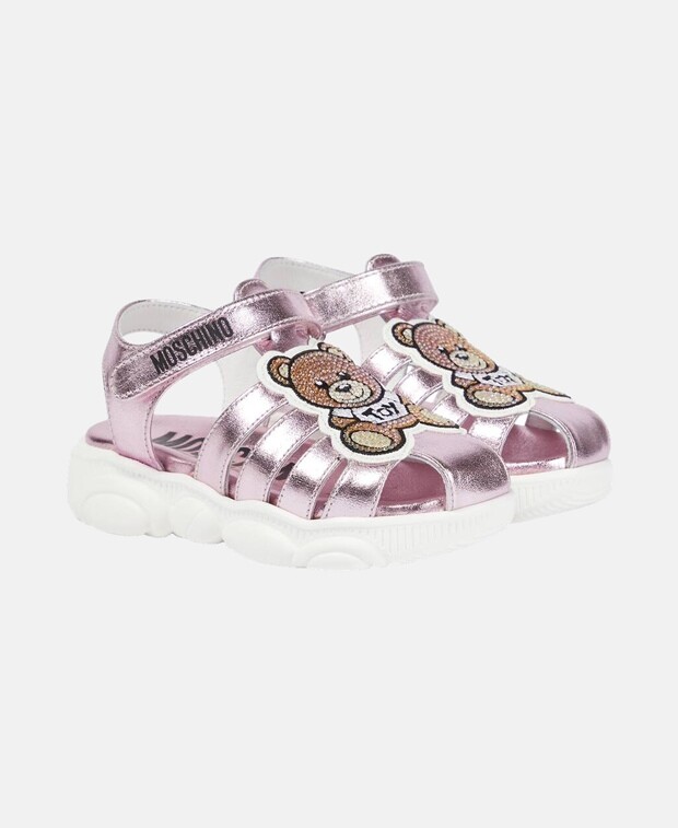 

Сандалии Moschino Kids, розовый