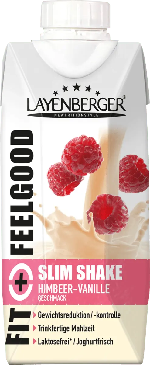 Диетический коктейль Slim Shake Raspberry Ваниль готовая к употреблению 330мл Layenberger Fit+Feelgood