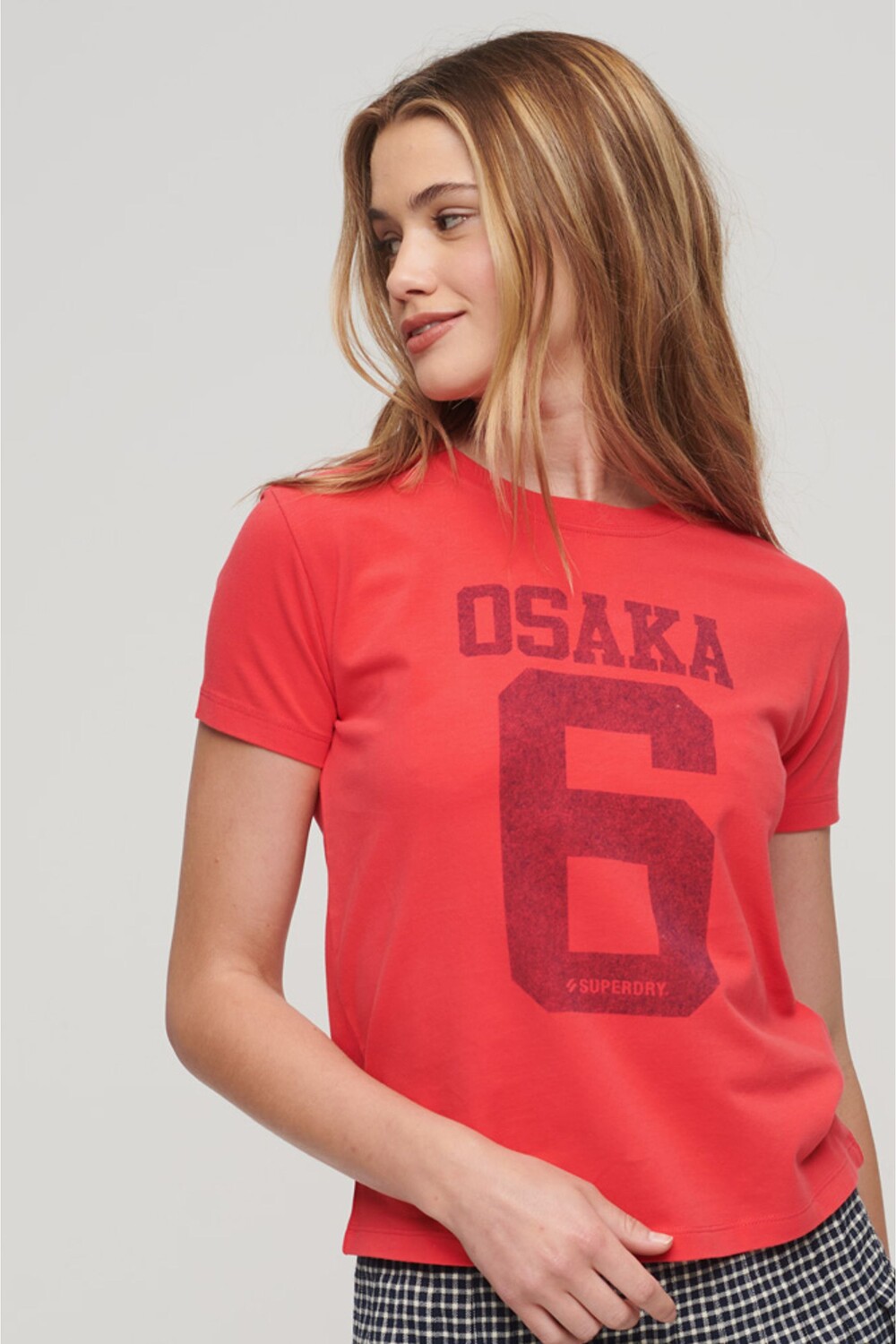 

Приталенная футболка с короткими рукавами и графикой Osaka Superdry, красный