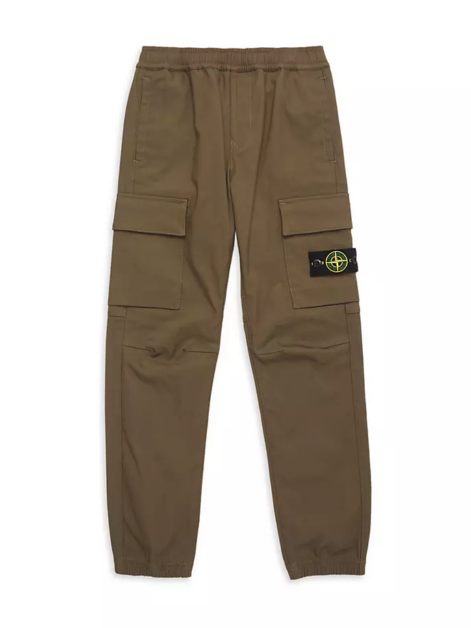 

Джоггеры-карго для маленьких мальчиков и мальчиков Stone Island, цвет military green