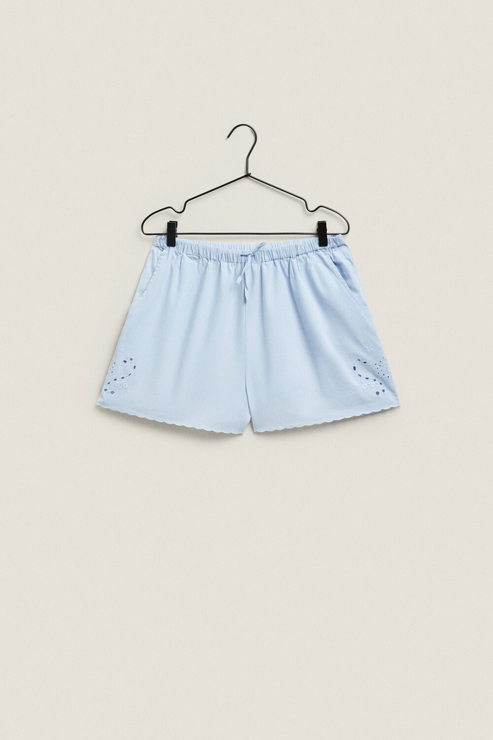 

Синие шорты Zara, голубой