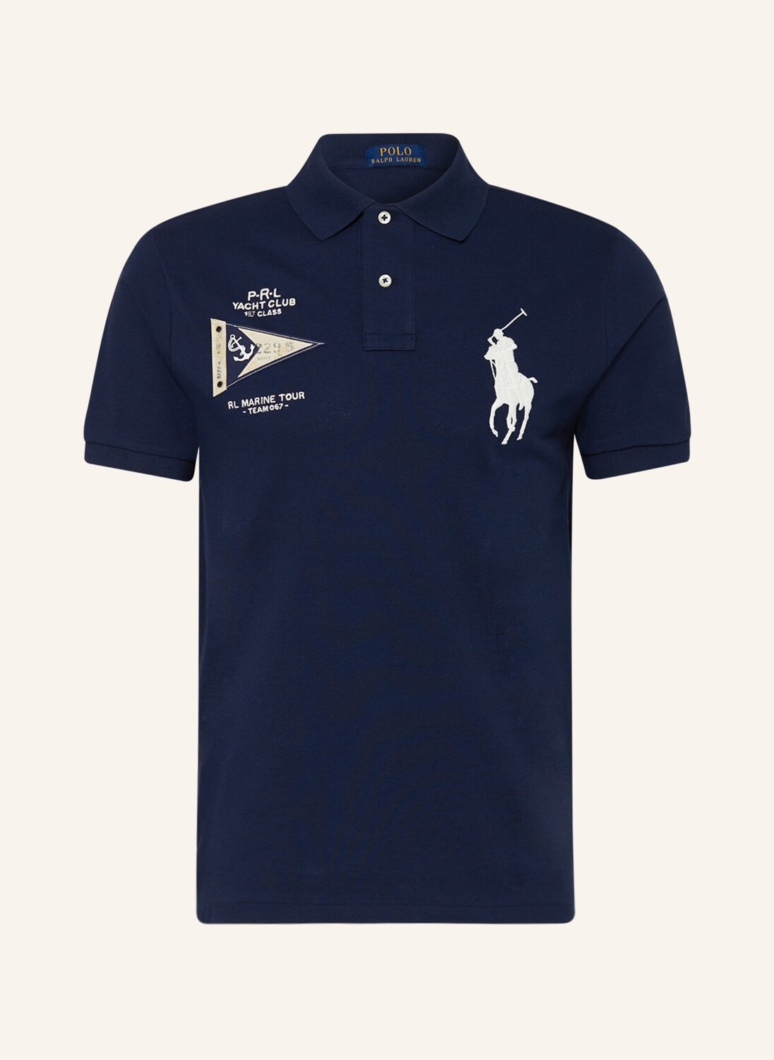 

Рубашка поло POLO RALPH LAUREN Piqué, темно-синий