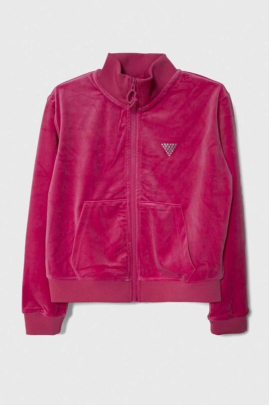 

Бархатная толстовка для детей Guess, розовый