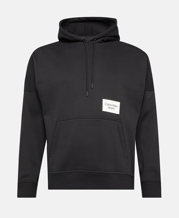 

Худи с капюшоном Calvin Klein Jeans, черный