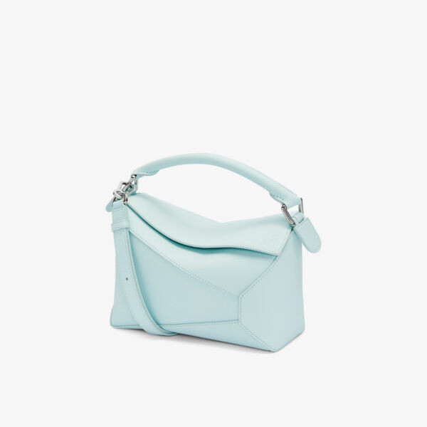 

Маленькая кожаная сумка через плечо Puzzle Loewe, синий