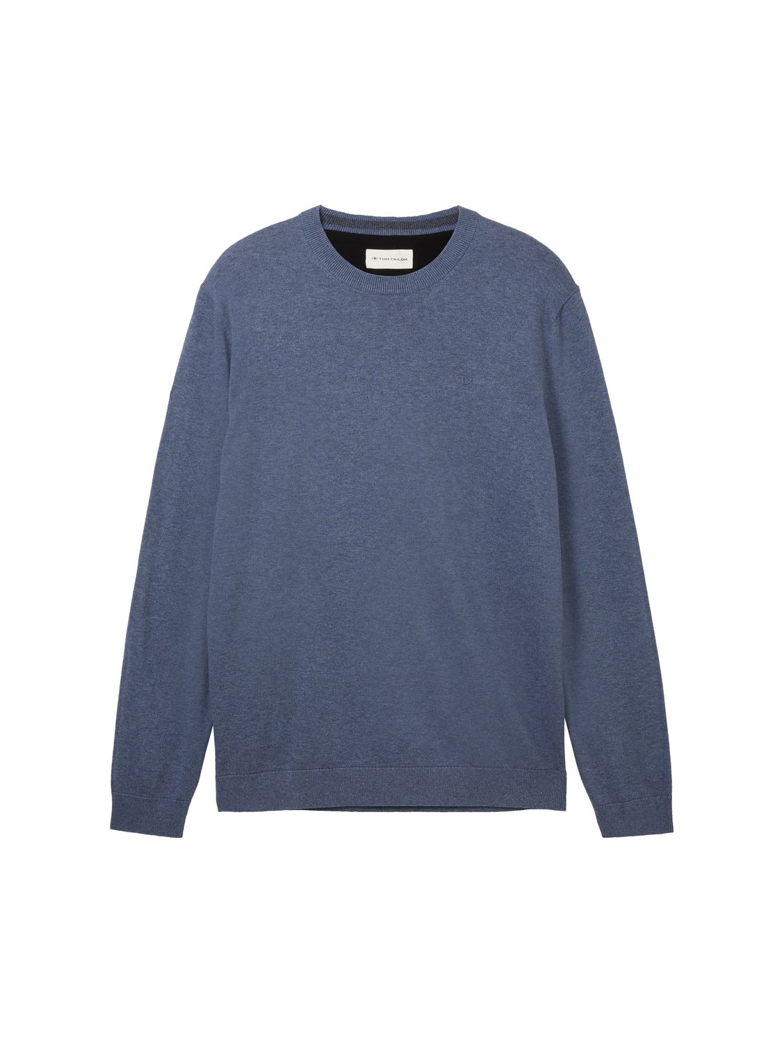 Пуловер Tom Tailor BASIC CREWNECK, синий