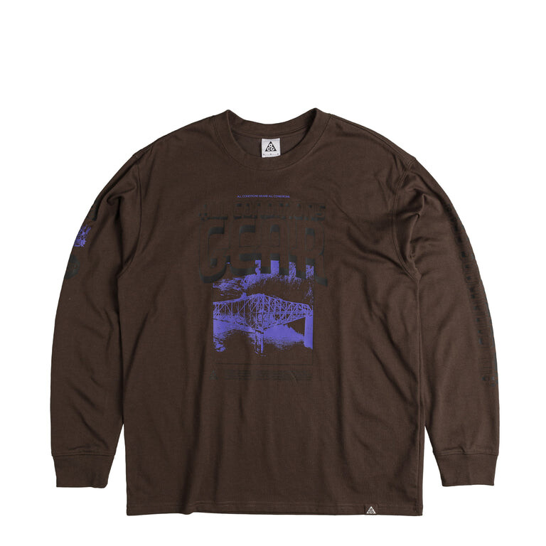 

Футболка Acg Dri-Fit-Longsleeve *Bridge Of The Gods* Nike, коричневый