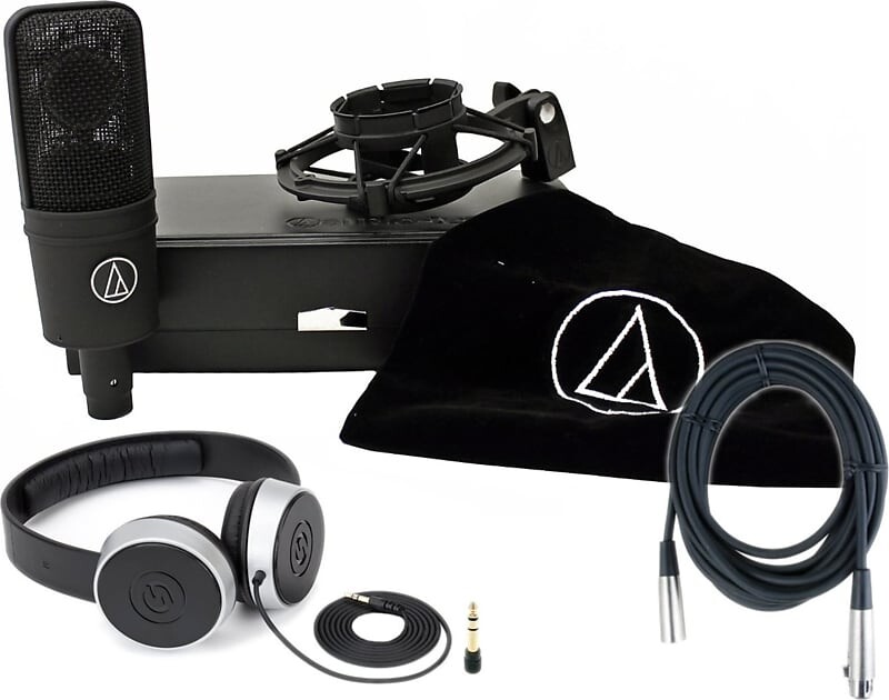 

Микрофон Audio-Technica AT4040 Condenser Mic Bundle with Shock Mount, Cable, Headphones and Pouch