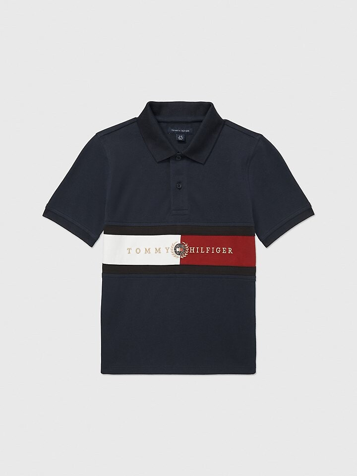 

Детская футболка-поло с флагом Tommy Hilfiger