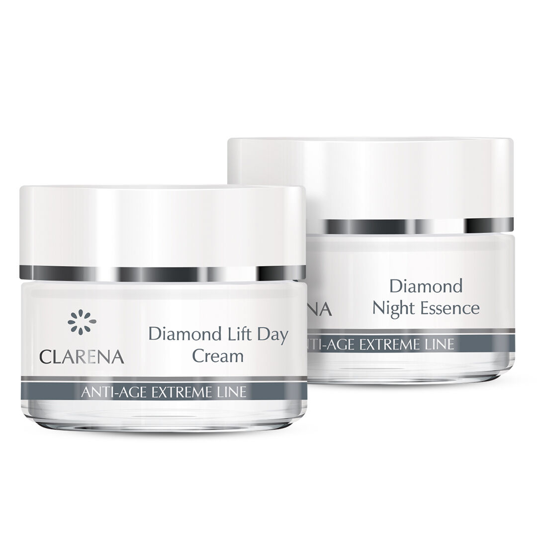 Набор: дневной крем для лица Clarena Diamond Line, 50 мл дневной крем pollysh day face cream 30 мл