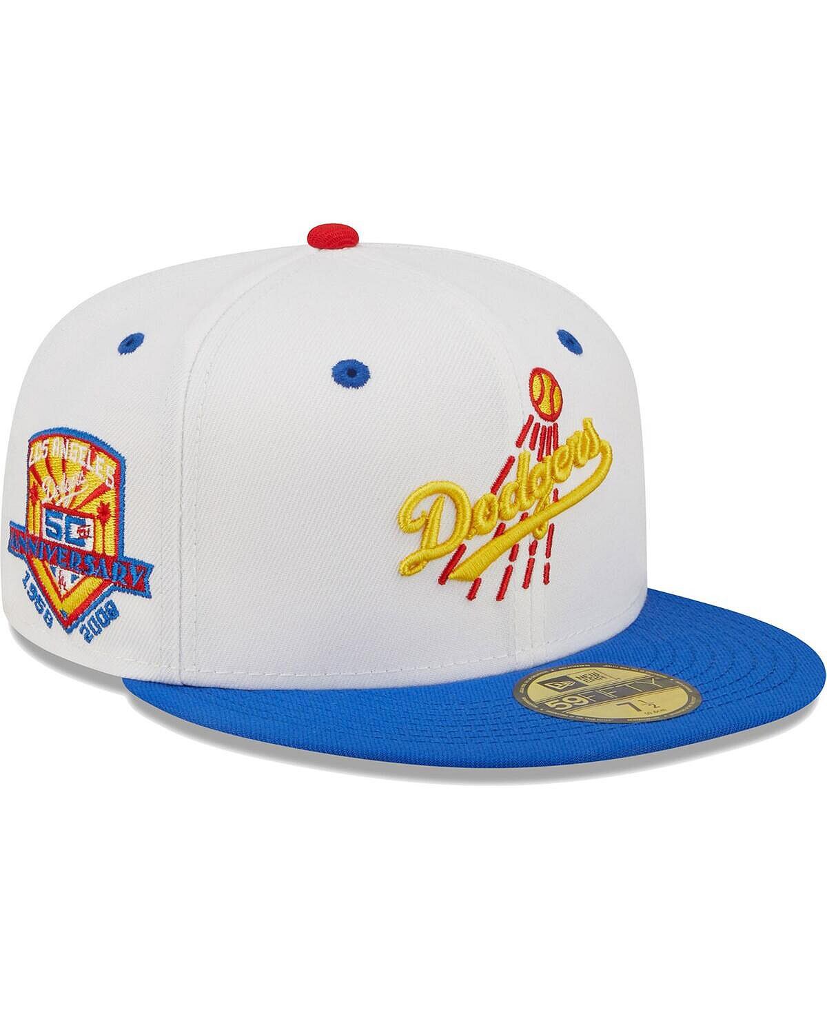 

Мужская белая приталенная шляпа Royal Los Angeles Dodgers 50th Anniversary Cherry Lolli 59FIFTY New Era