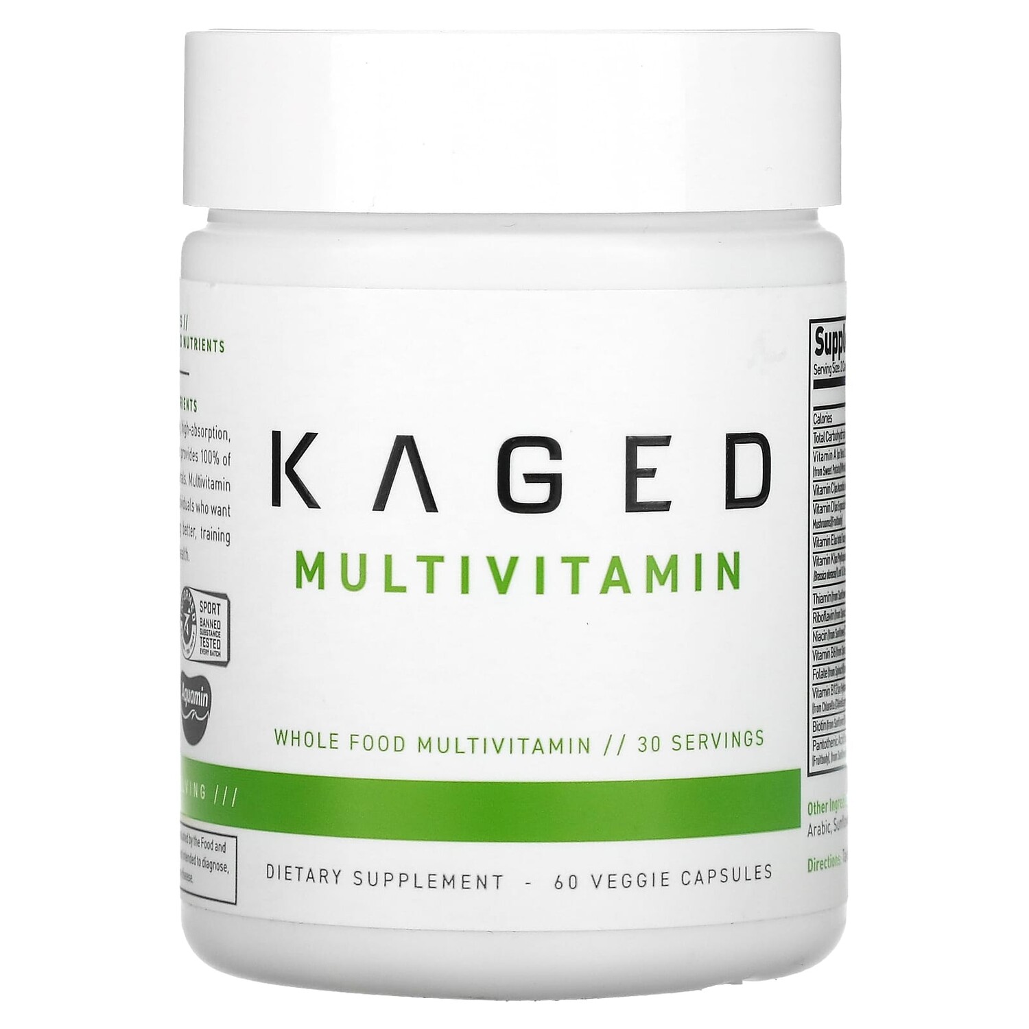 

MultiVitamin, 60 растительных капсул, Kaged