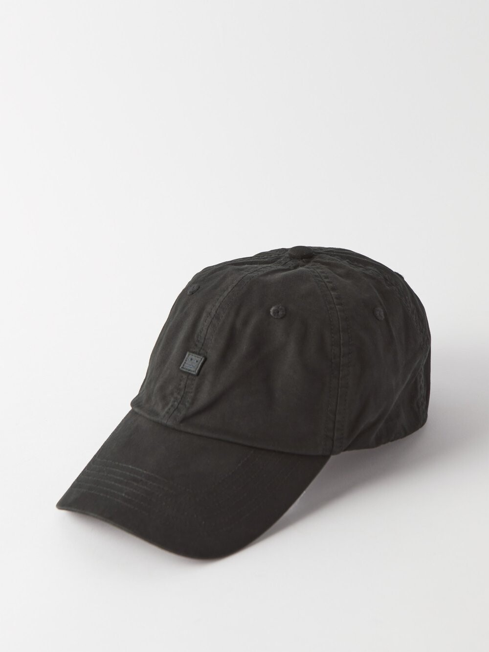 

Бейсболка cunov из хлопковой парусины с нашивкой на лице Acne Studios, черный