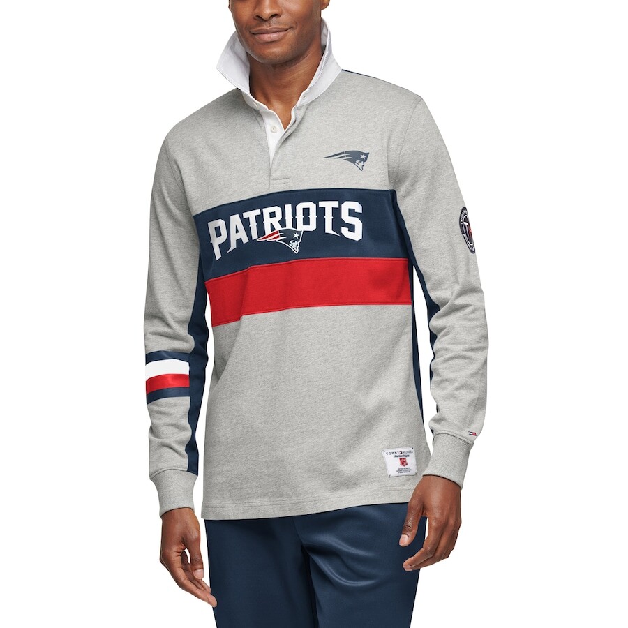

Поло с длинным рукавом Tommy Hilfiger New England Patriots, серый