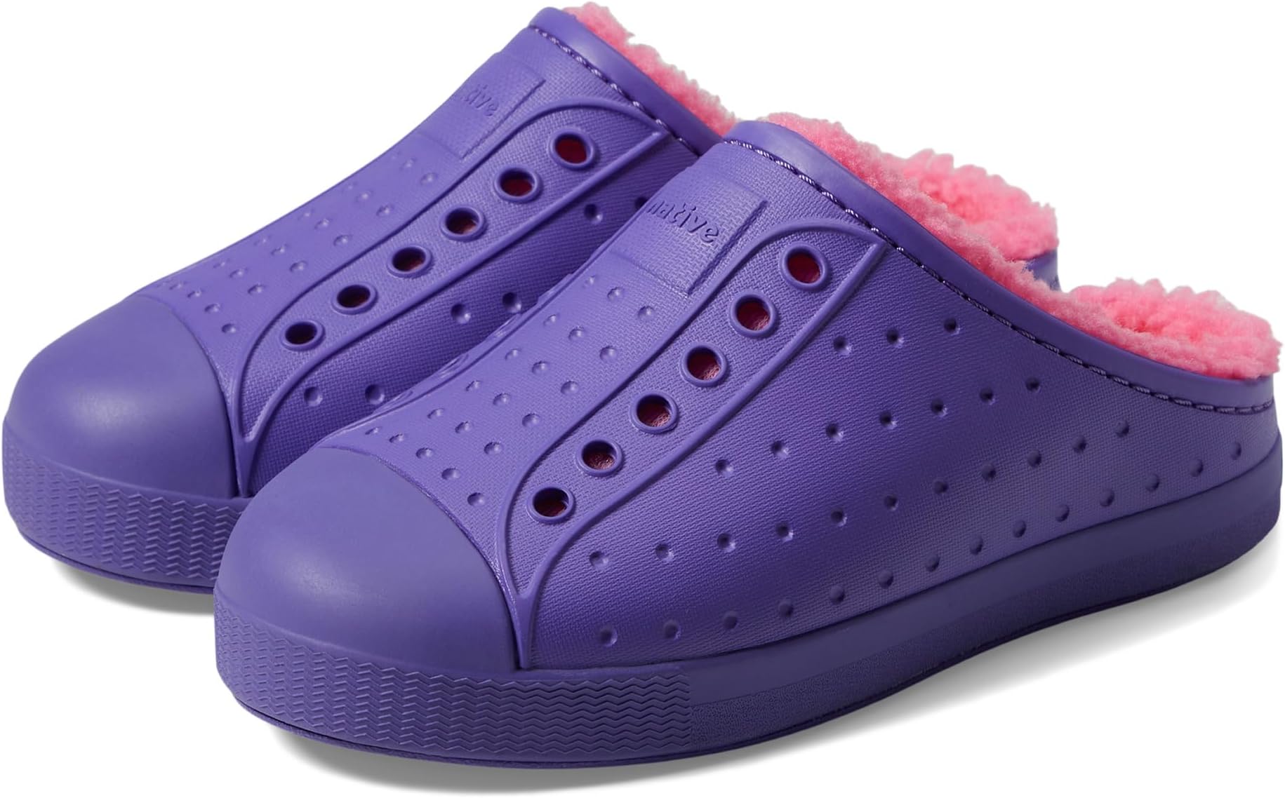 цена Кроссовки Jefferson Cozy Native Shoes Kids, цвет Ultra Violet/Ultra Violet/Dazzle Pink