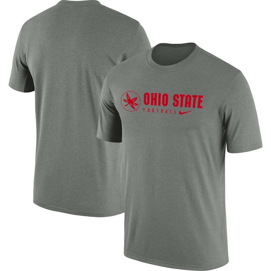 

Футболка с коротким рукавом Nike Ohio State Buckeyes, серый