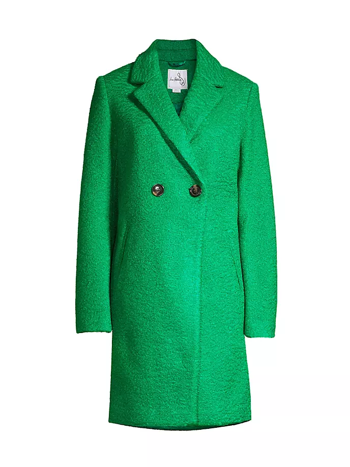 Двубортное пальто с вырезом Sam Edelman, цвет clover green