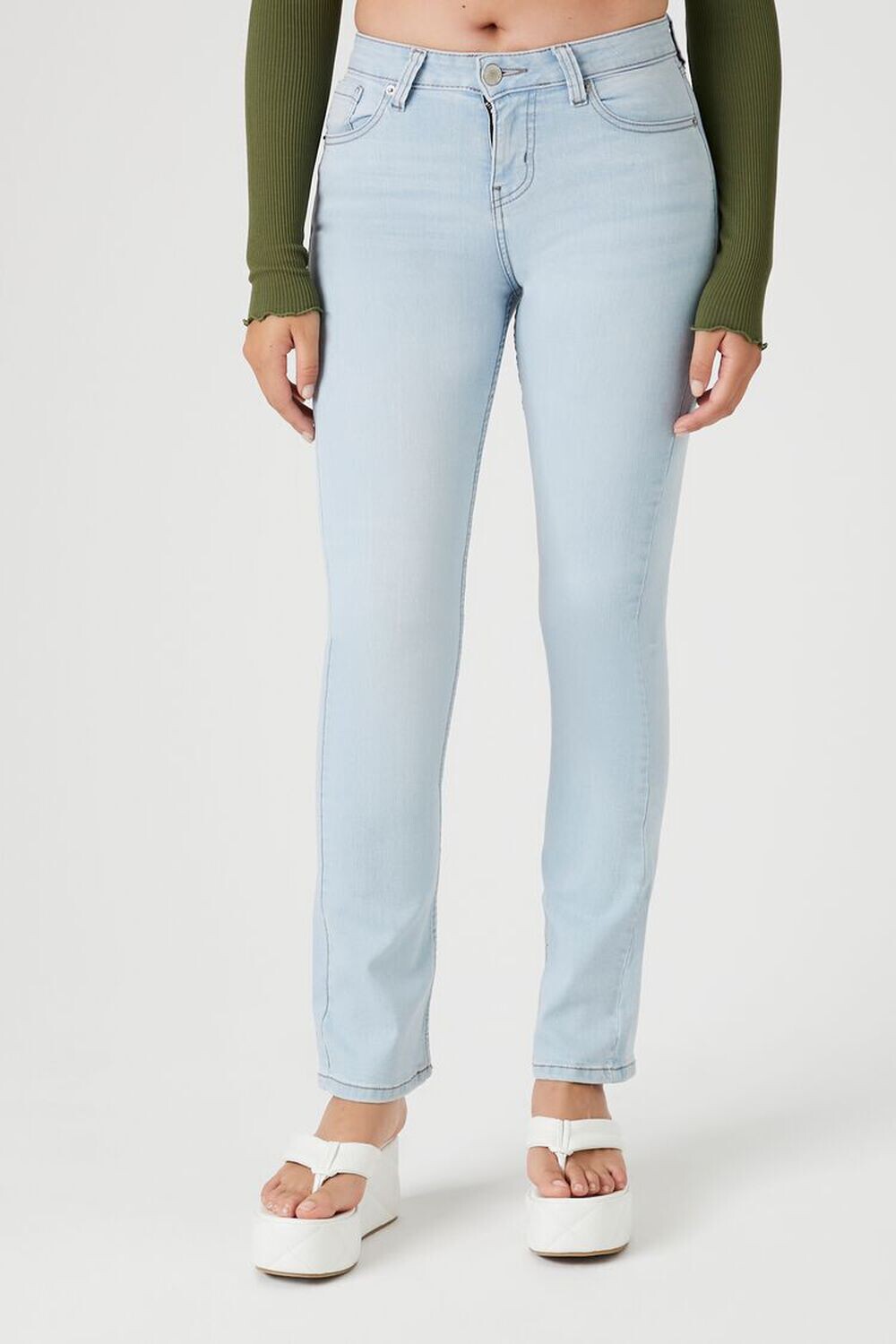 

Джинсы Bootcut из эластичного денима Forever 21, деним