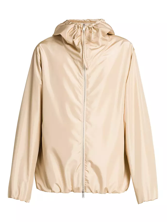 

Куртка на молнии с капюшоном Jil Sander, цвет oat